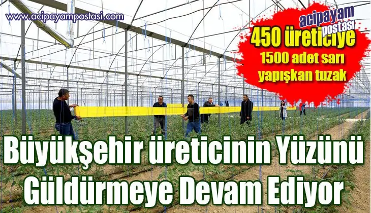 Büyükşehir üreticinin yüzünü güldürmeye
                    devam ediyor 