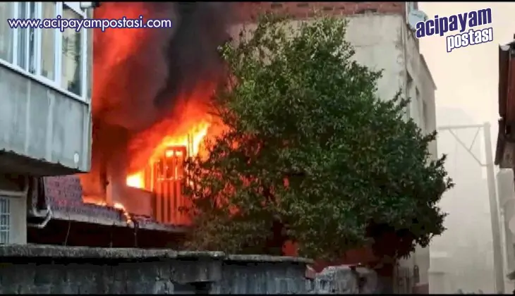 Evde çıkan
                    yangında 2 kişi yaralandı