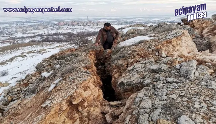 Malatya’da korkunç manzara: Deprem dağı
                    ikiye böldü