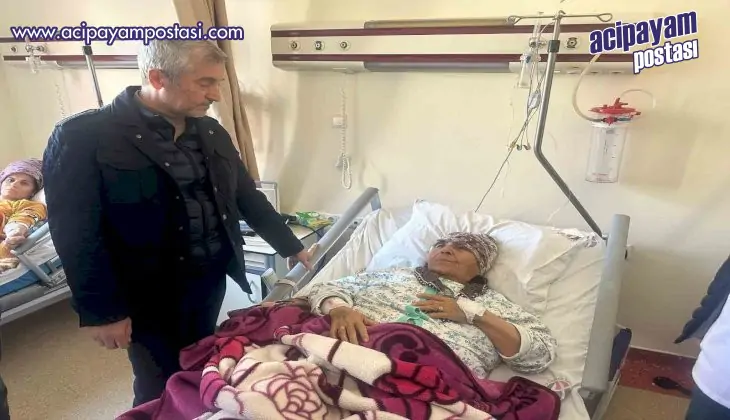 Tahmazoğlu yaralı depremzedeleri
                    hastanede ziyaret etti