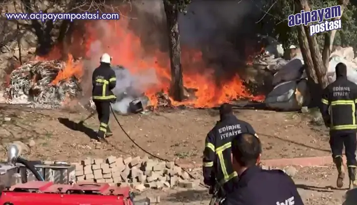 Üç gündür sokak sokak gezerek bin bir
                    emekle topladığı hurdalar küle döndü