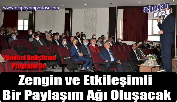 Yönetici Geliştirme Programı ile Zengin
                    ve Etkileşimli Bir Paylaşım Ağı Oluşacak